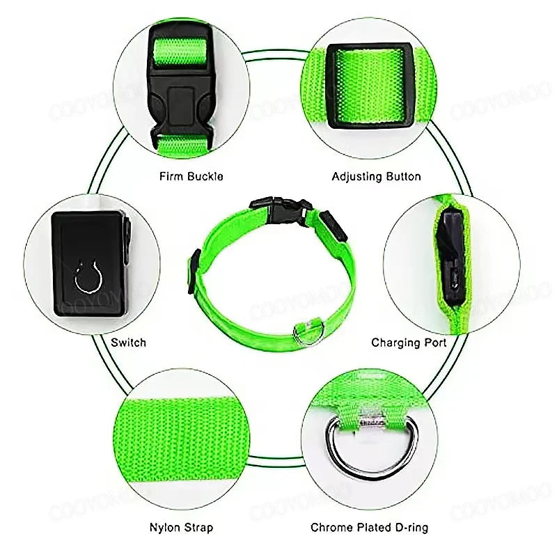 Ce collier innovant assure une meilleure visibilité à votre animal pendant les activités nocturnes. Il dispose de trois modes distincts, vous permettant de personnaliser la lueur selon vos préférences. La capacité de charge USB offre une commodité et élim